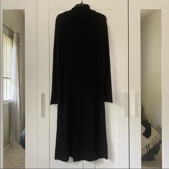 ABound Turtle Rib Knit Slit Sweater Dress - Picture 3 of 7